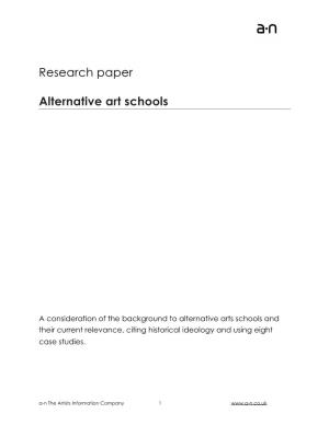 Alternative Art Schools