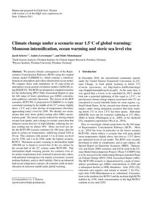 Monsoon Intensification, Ocean Warming and Steric Sea Level Rise