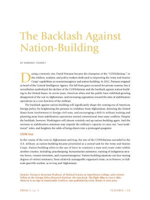 The Backlash Against Nation-Building