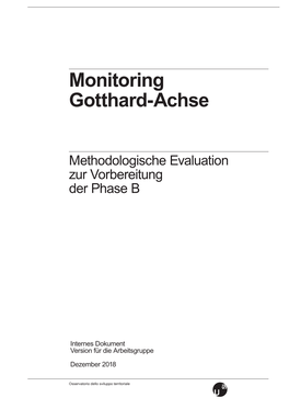Monitoring Gotthard-Achse