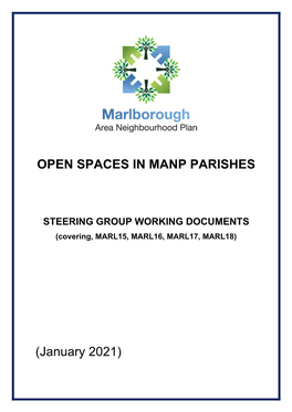 OPEN SPACES in MANP PARISHES (January 2021)