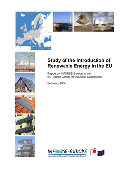 Study of the Introduction of Renewable Energy in the EU