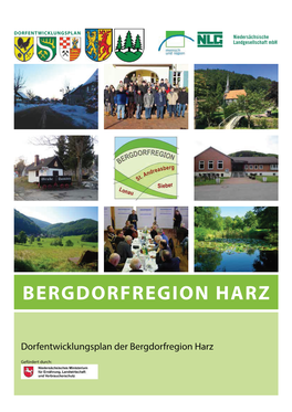 Dorfentwicklungsplan Der Bergdorfregion Harz