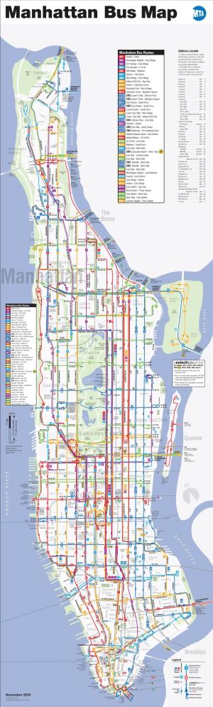 Manhattan Bus Map