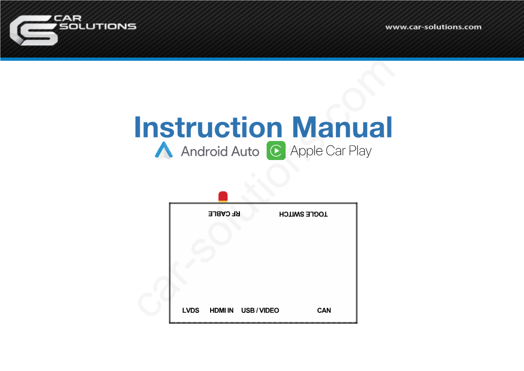 Carplay/Android Auto for Lexus Manual