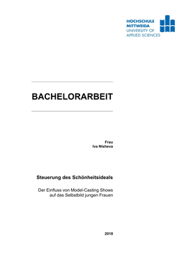 Bachelorarbeit