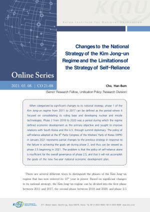 Changes to the National Strategy of the Kim Jong-Un Regime and the Limitations of the Strategy of Self-Reliance