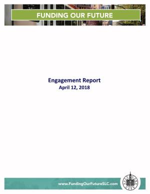 Engagement Report April 12, 2018 Table of Contents