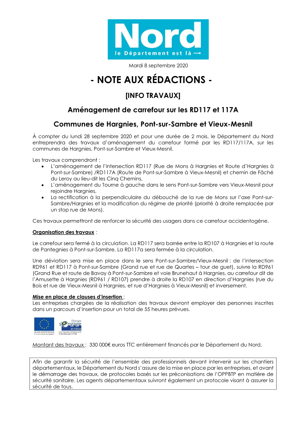 Note Aux Rédactions