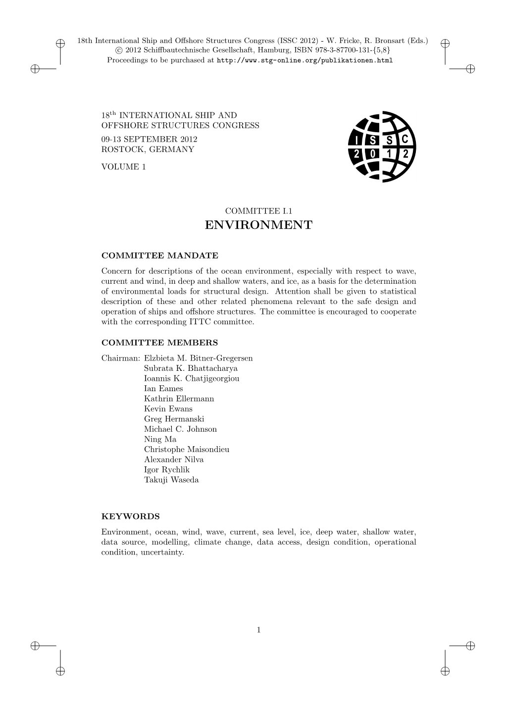 Committee I.1: Environment 3