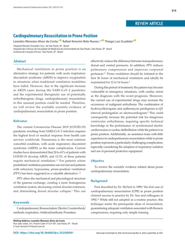 Cardiopulmonary Resuscitation in Prone Position