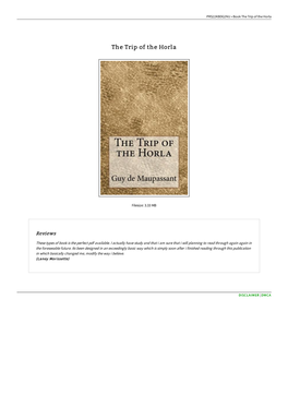 Read Book &gt; the Trip of the Horla