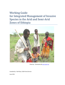 Working Guide for Integrated Management of Invasive Species in the Arid and Semi-Arid Zones of Ethiopia
