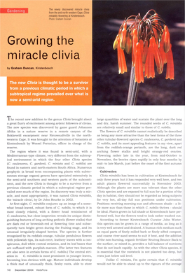 Growing the Miracle Cl Ivia