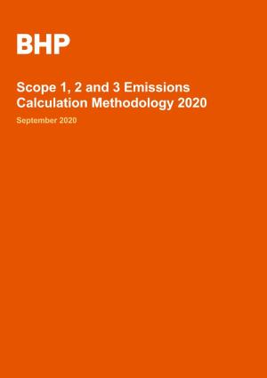 Scope 1, 2 and 3 Emissions Calculation Methodology 2020 September 2020