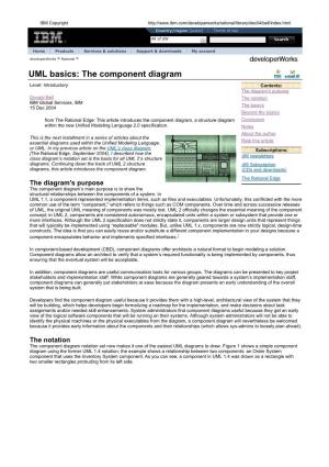 UML Basics: the Component Diagram