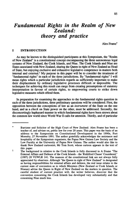 Fundamental Rights in the Realm of New Zealand: Theory and Practice
