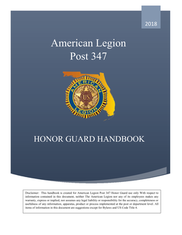Honor Guard Handbook