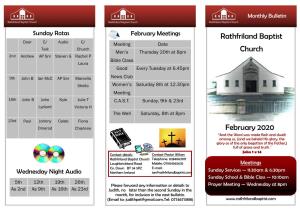 Rathfriland Baptist Church February 2020
