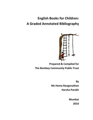 English Books for Children: a Graded Annotated Bibliography