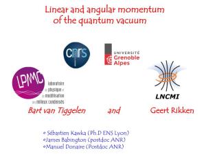 Momentum of the Electromagnetic Quantum Vacuum in Magneto-Chiral