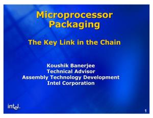 Microprocessor Packaging (Intel)