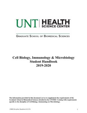 Cell Biology, Immunology & Microbiology