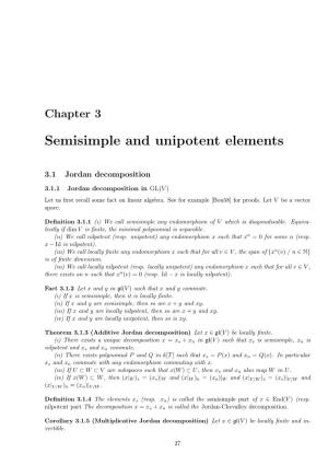Semisimple and Unipotent Elements