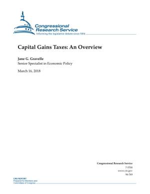 Capital Gains Taxes: an Overview