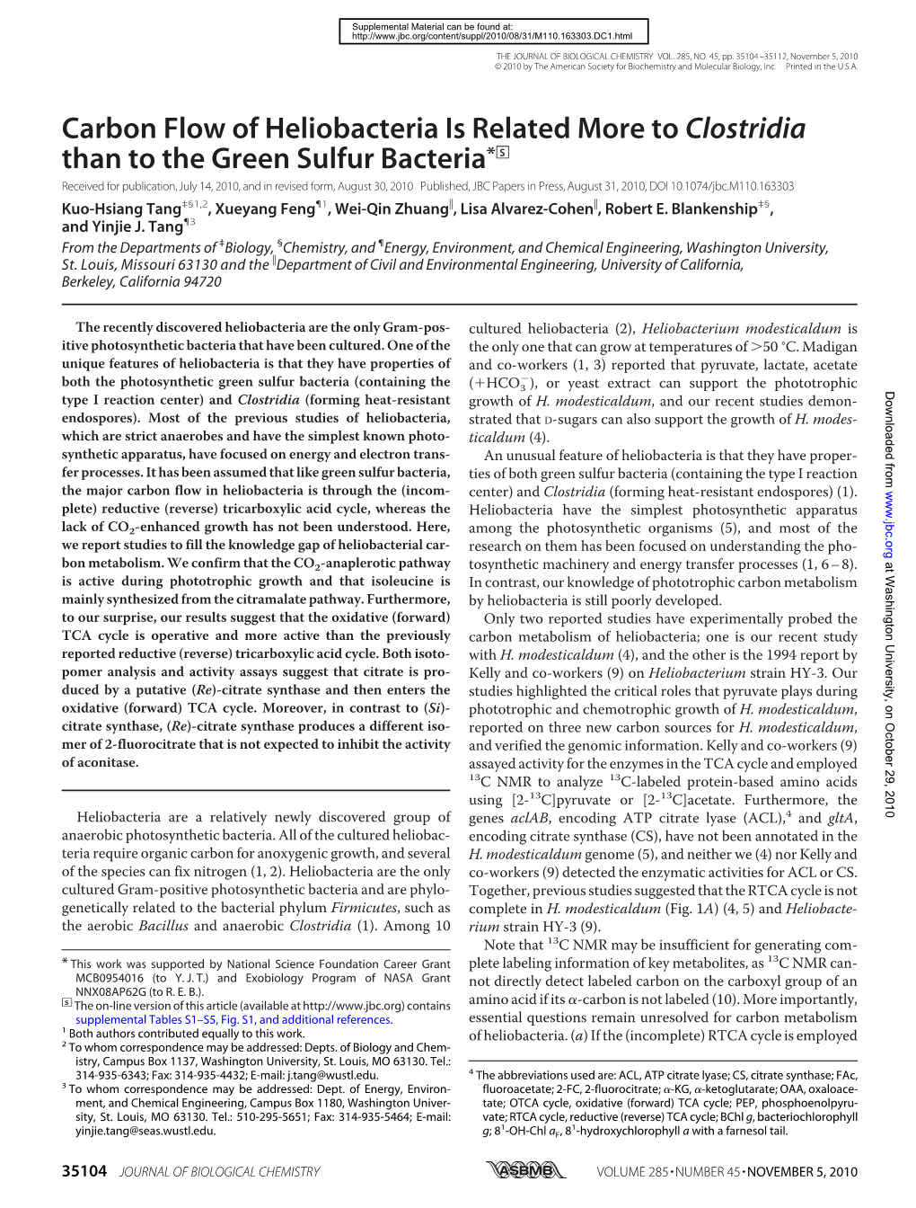 Carbon Flow of Heliobacteria Is Related More