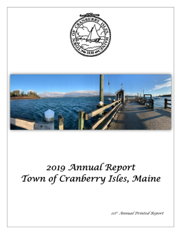 2019 Annual Report Town of Cranberry Isles, Maine