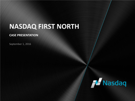 Nasdaq First North Case Presentation