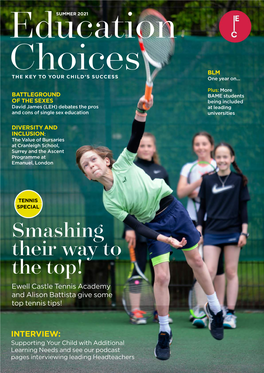 Smashing Their Way to the Top! Ewell Castle Tennis Academy and Alison Battista Give Some Top Tennis Tips!