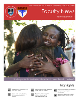 Faculty News Fourth Quarter 2014