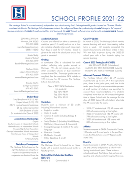 School Profile 2021-22