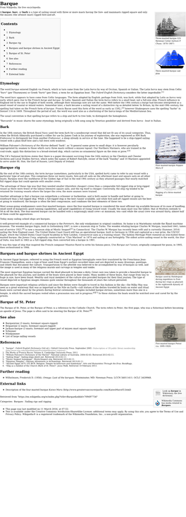 Barque from Wikipedia, the Free Encyclopedia