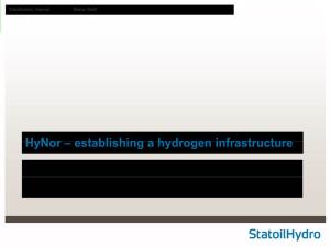 Hynor – Establishing a Hydrogen Infrastructureinfrastructure 2