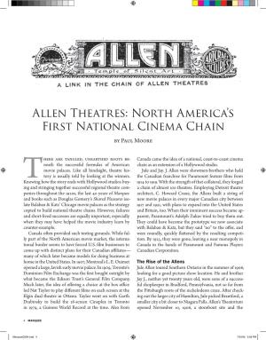 Allen Theatres: North America's First National Cinema Chain