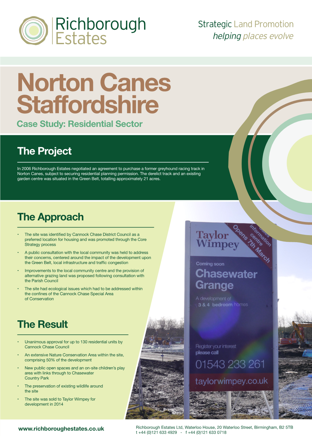 Norton Canes Staffordshire Case Study: Residential Sector