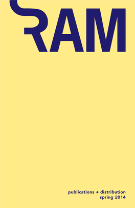 Spring 2014 RAM Catalog