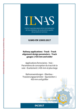 ILNAS-EN 13803:2017 E