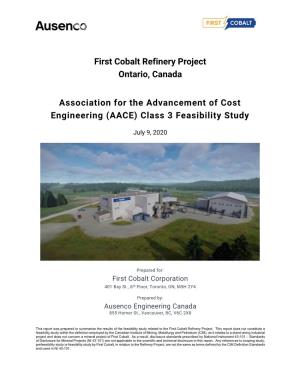First Cobalt Refinery Engineering Report