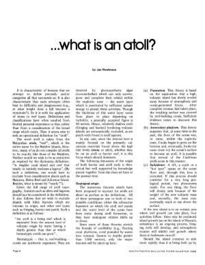 What Is an Atoll ?
