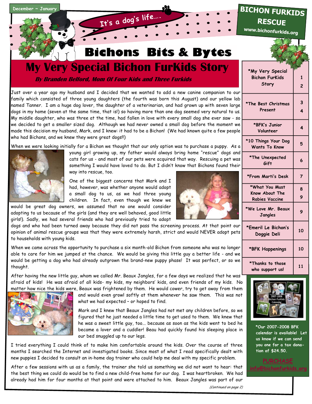 My Very Special Bichon Furkids Story