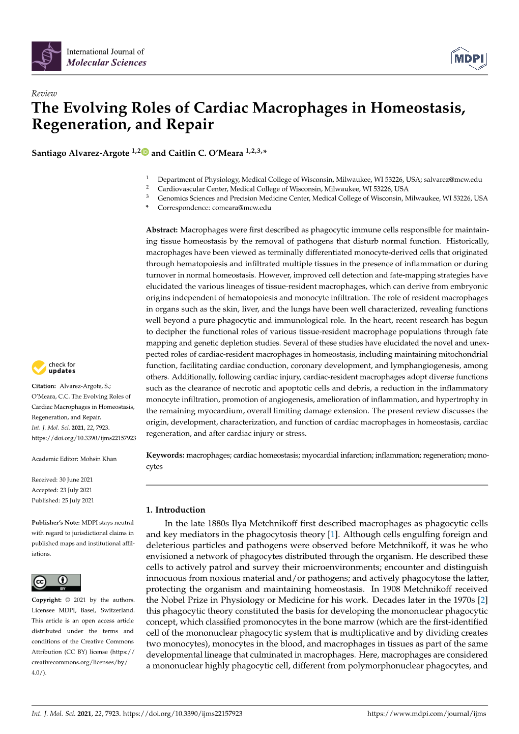 The Evolving Roles of Cardiac Macrophages in Homeostasis, Regeneration, and Repair