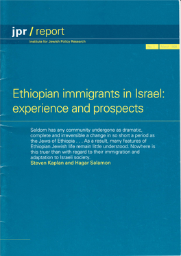 Ethiopian Immigrants in Israel.Pdf