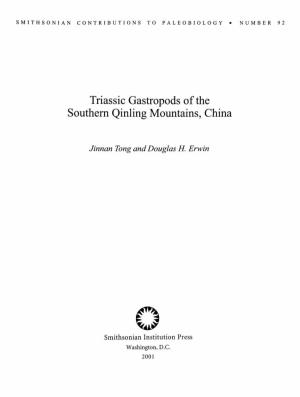 Triassic Gastropods of the Southern Qinling Mountains, China