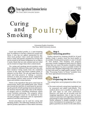 Curing and Smoking Poultry
