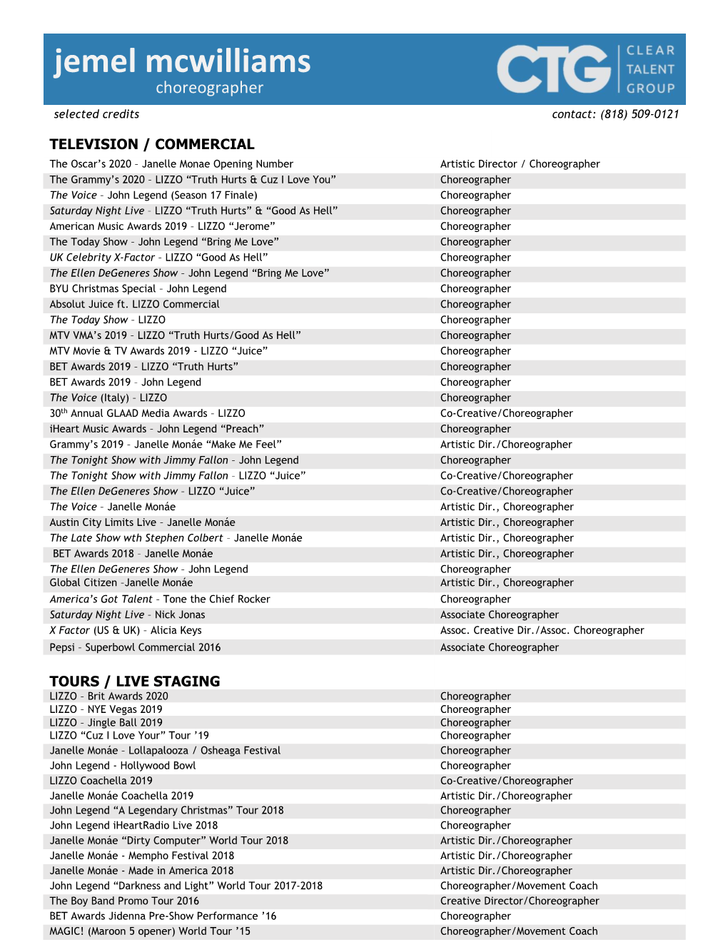 Jemel Mcwilliams Resume