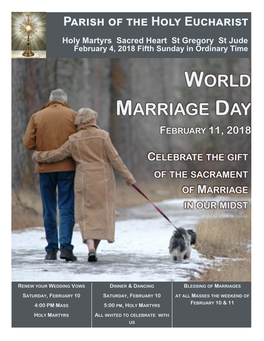 World Marriage Day February 11, 2018